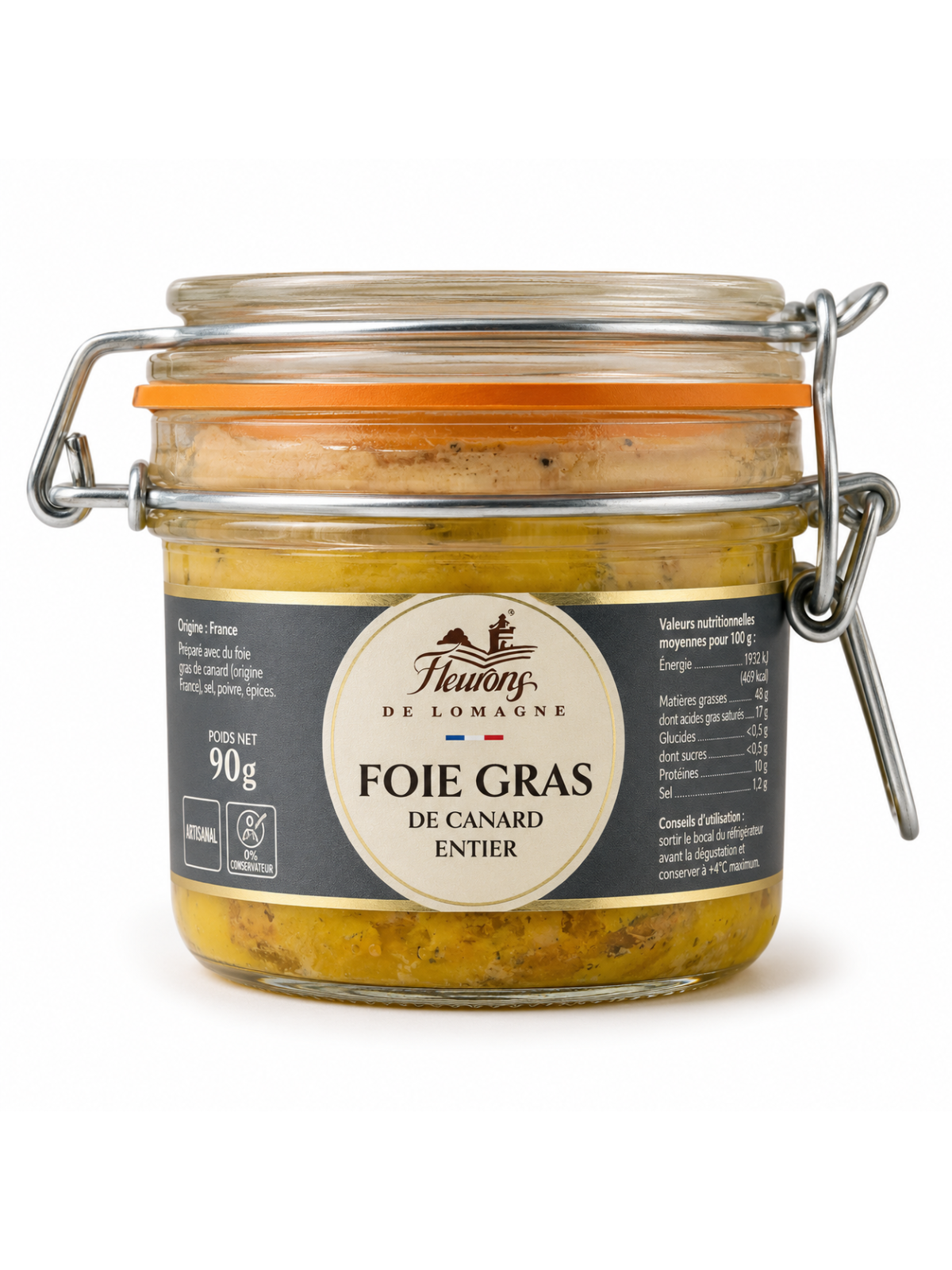 Foie gras de canard entier IGP Sud-Ouest 90g