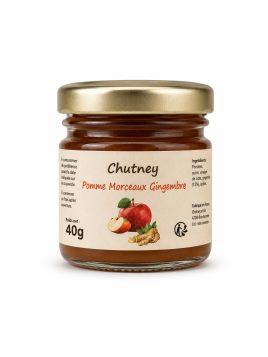 Chutney de pomme gingembre 40g