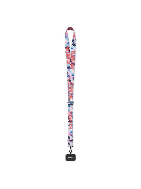 Cordon téléphone ajustable personnalisé en sublimation