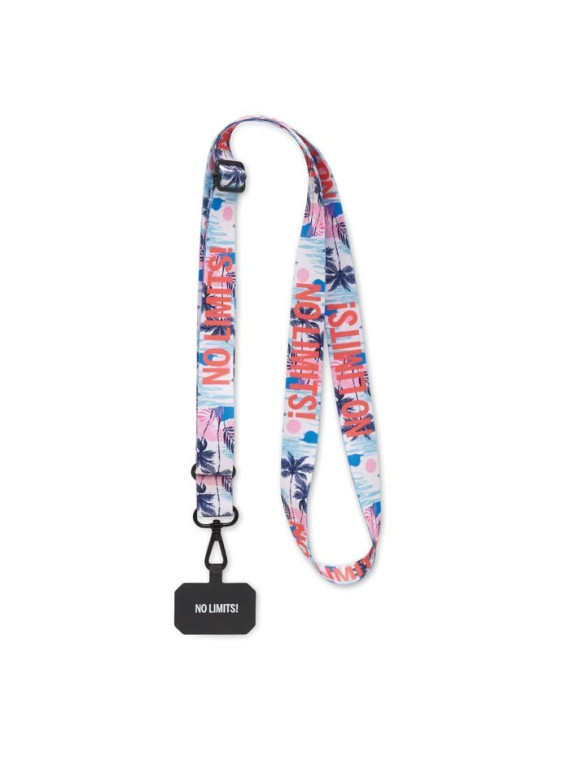 Cordon téléphone ajustable personnalisé en sublimation