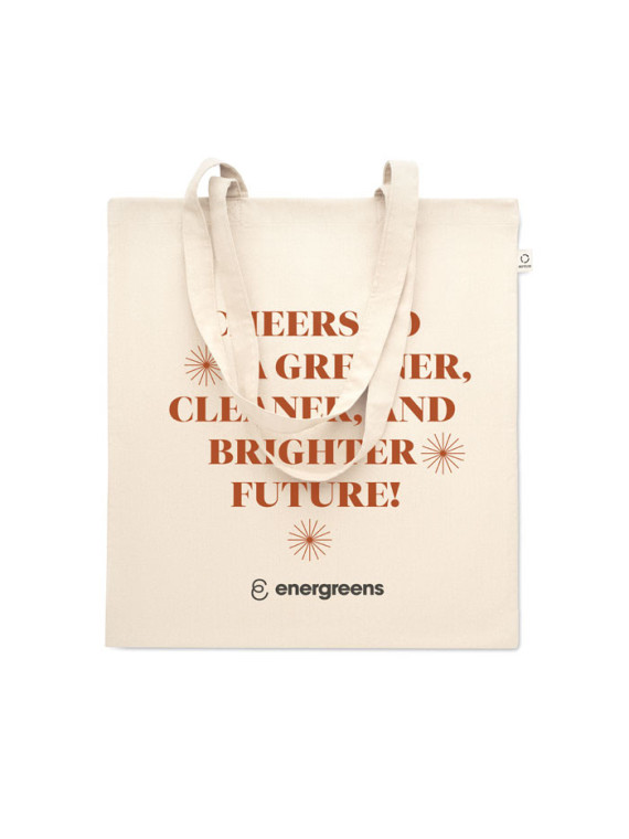 Sac shopping coton recyclé personnalisé | Andikado