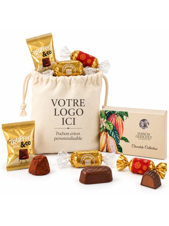 Pochon Douceurs de Noël | Coffret gourmand handicap