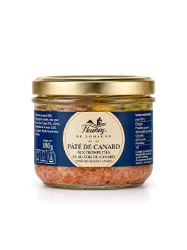 Pâté de canard aux trompettes et au foie gras de canard (20%) 180g