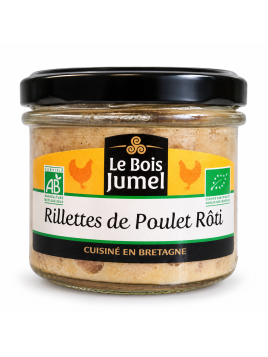 Rillettes de poulet rôti Bio 90g - Fabrication ESAT