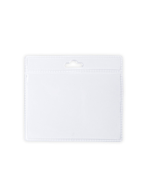 Badge perforé PVC horizontal IFEM - 10 x 9 cm