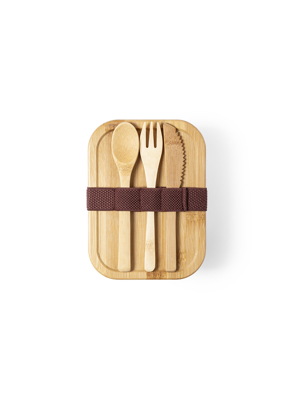Ensemble Lunch box en verre / bambou 700 ml BEJAR + couverts