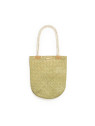 Sac shopping Bedwey Paille Laminé
