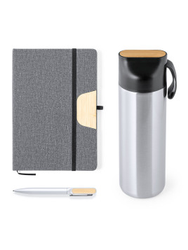 Set Gourde, carnet et stylo HALDERAN