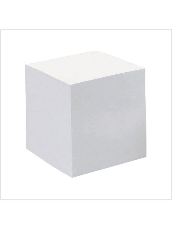 Bloc cube papier blanc recyclé 90g - 620 feuilles - Le bloc