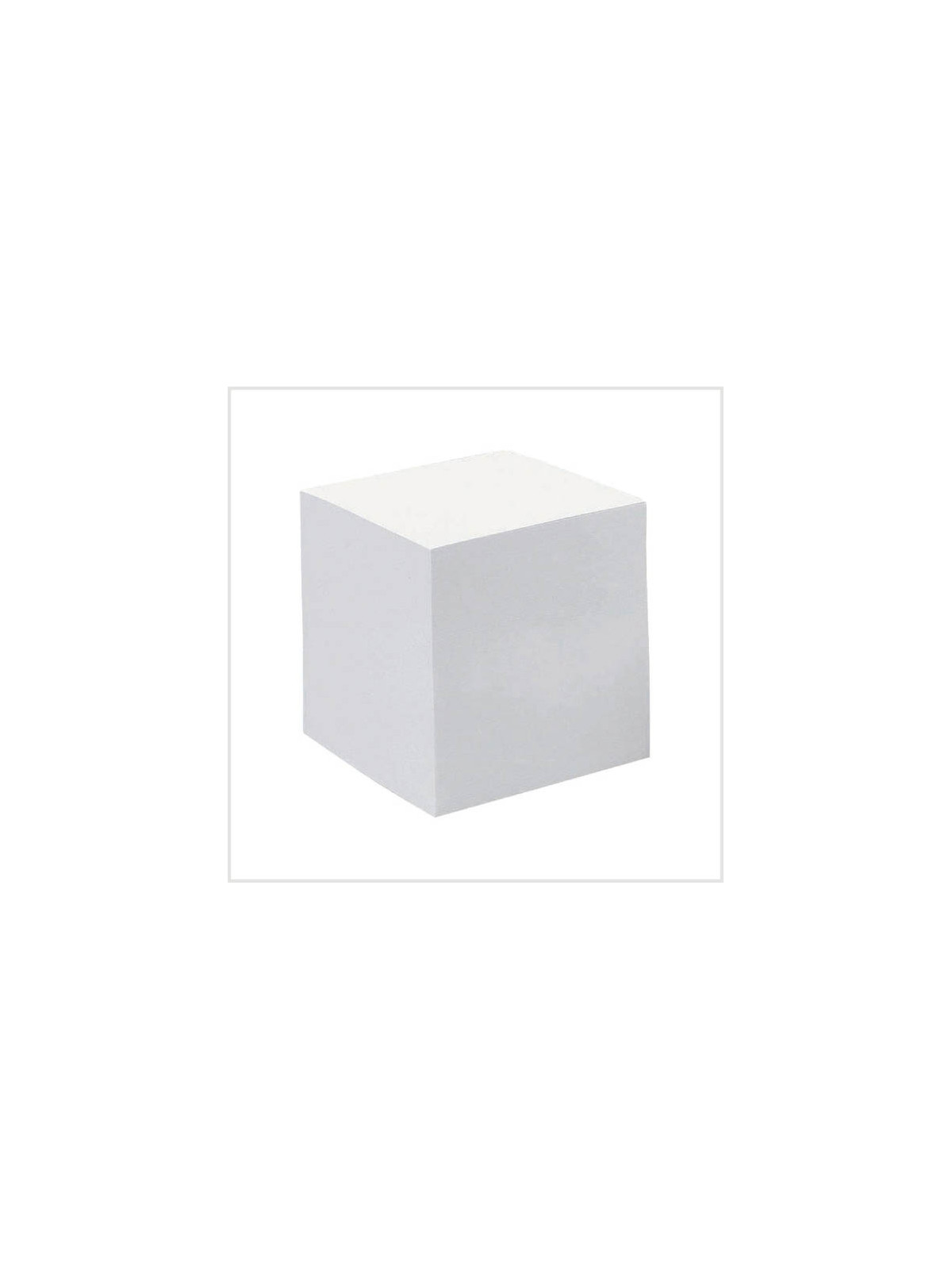 Bloc cube papier blanc recyclé 90g - 620 feuilles - Le bloc