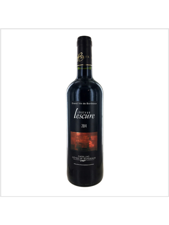 Vin Cadillac Côtes de Bordeaux rouge AOC - Château Lescure 75cl - Le carton de 6