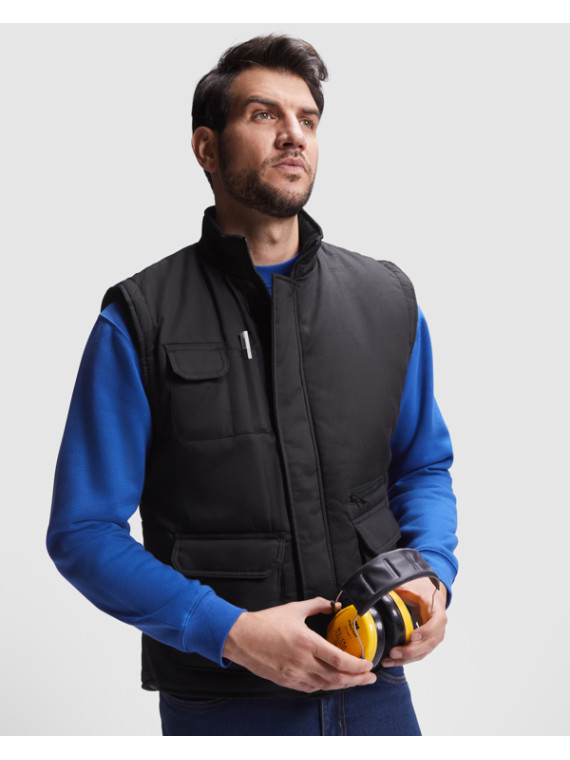 Gilet de travail multi-poches à col montant ALMANZOR