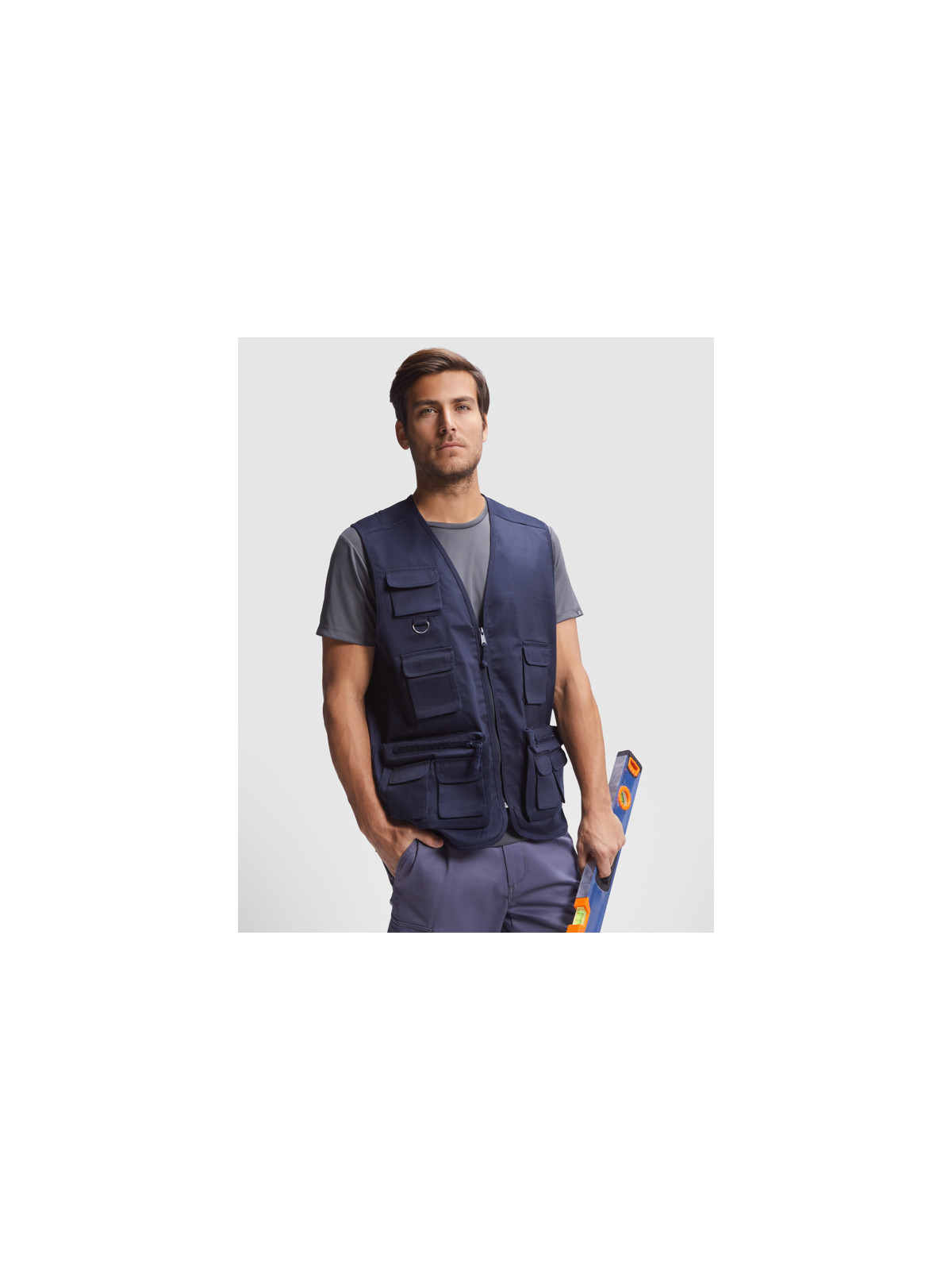 Gilet de travail multi-poches col en V VENERA