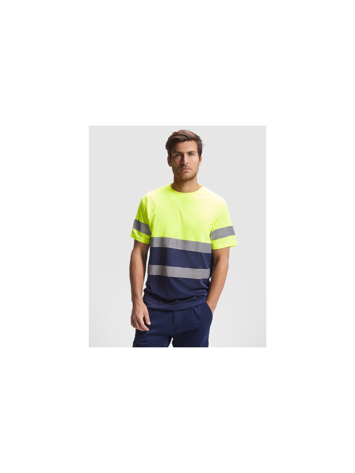 T-shirt technique bicolore haute visibilité DELTA