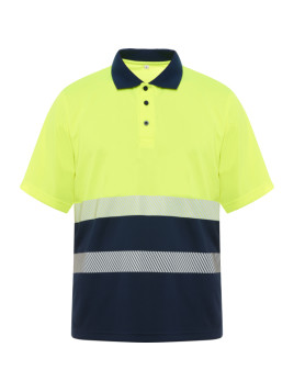 Polo technique haute visibilité à manches longues VEGA