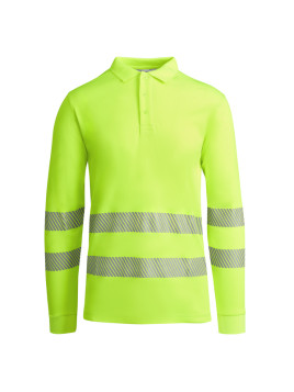Polo technique haute visibilité à manches longues ATRIO LS
