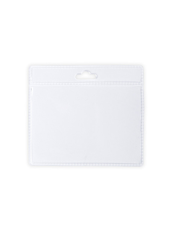 Badge perforé PVC horizontal IFEM - 10 x 9 cm