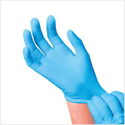 Gants nitrile non poudrés - La boîte de 100 Taille S/7