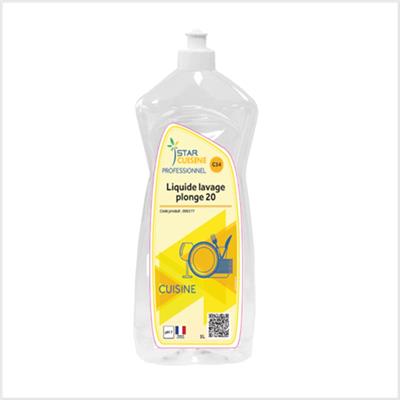 Liquide vaisselle professionnel FRAMBOISE - Flacon de 1L