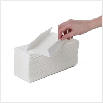 Essuie-mains Ecolabel plié à plat - 144 feuilles 25,5 x 20 cm - Le carton de 21