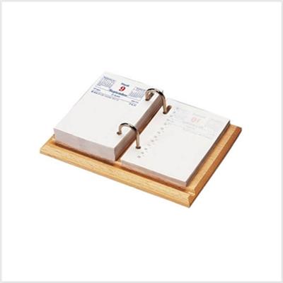 Support bloc éphéméride bois 20 x 14,5cm - Livré sans bloc