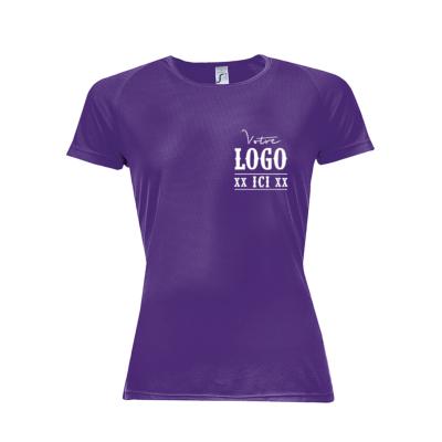 T-Shirt sport Femme SPORTY 100% polyester 140g/m²