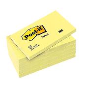 Notes POST-IT 76 x 127 mm - Jaune - Le lot de 6 blocs