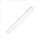 Rgle plate en plastique transparente 1 biseau - 40 cm