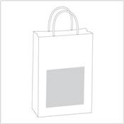 Sac en papier kraft & poignées torsadées