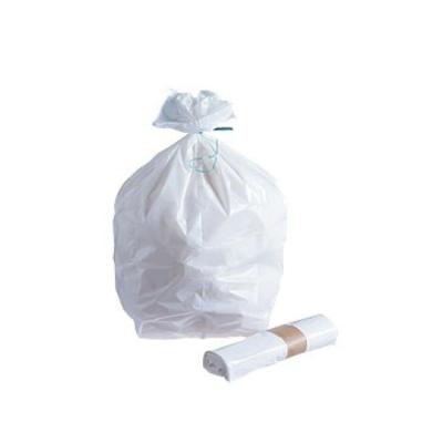Sacs poubelle blanc petite contenance 20L - 10 µ - Le rouleau de 50 sacs