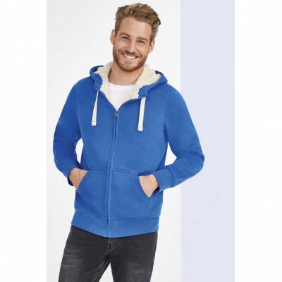 Veste zippée à capuche unisexe doublée SHERPA 280g/m²