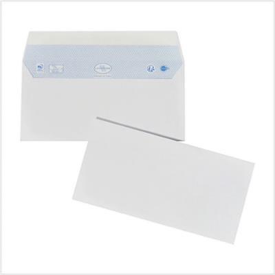 Enveloppes blanches 110 x 220 mm (DL) - 90g - Sans fenêtre - Le lot de 50