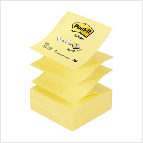 Notes Z-Notes POST-IT Super Sticky - Jaune - Le lot de 6 blocs de 100 feuilles