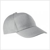 Casquette en coton 5 panneaux Ash grey