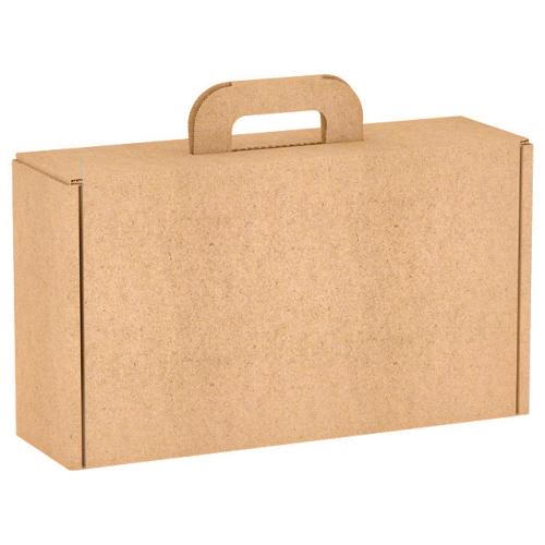 Valisette carton kraft rectangle 33 x 18.5 x 9.5
