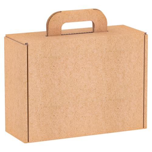 Valisette carton kraft rectangle 25 x 18.5 x 9.5