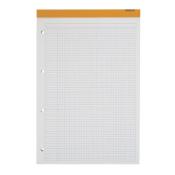 Bloc de bureau A4 OXFORD perforé - 80 feuilles - Quadrillé 5x5 - Le lot de 2 blocs