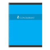 Cahier Conqurant A4+ - 24x32cm - Spirale 180p - Lign & marg - Le lot de 5