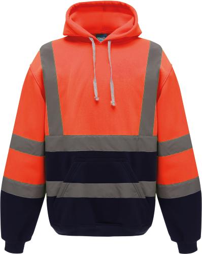Sweatshirt capuche haute visibilité YOKO 280g/m²