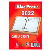 Recharge bloc phmride recycl Exacompta 2024 - date  droite - 8,2 x 12 cm