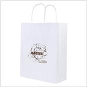 Sac en papier kraft & poignées torsadées