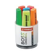 Surligneurs Stabilo Boss Original - Le pot de 6 coloris assortis