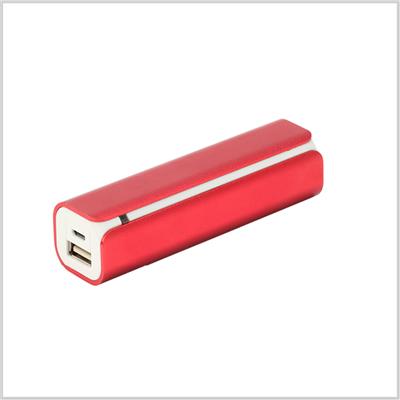 Batterie externe USB KANSAS 3000 mAh Rouge Blanc