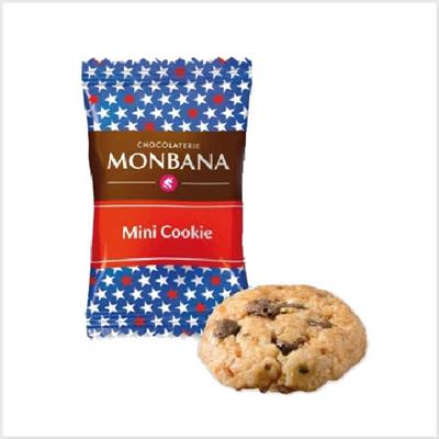 Mini cookies nougatine et pépite de chocolat Monbana 4g (sachet) - Le carton de 200