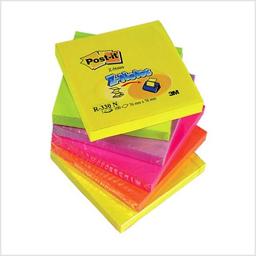 Notes Z-Notes POST-IT Super Sticky - Coloris assortis RIO - Le lot de 6 blocs de 100 feuilles