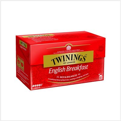 Thé Original English Breakfast TWININGS - La boîte de 25 sachets