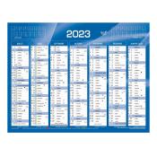 Calendrier mural - 42 x 32 cm - 7 mois par face - 2023 - Le lot de 2