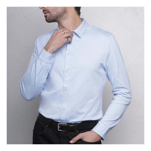 Chemise jersey BALTHAZAR coton mercerisé 145g/m²