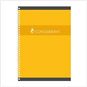 Cahier Conquérant A4+ - 24x32cm - Spirale 180p - Ligné & margé - Le lot de 5