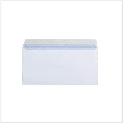 Enveloppes blanches 110 x 220 mm (DL) - 90g - Sans fenêtre - Le lot de 50